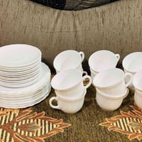 سيت فرنسي مختوم • ١٢ كوب • ١٢ صحن كيك