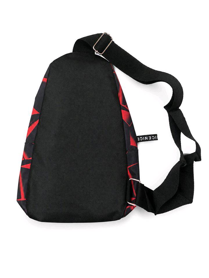 .حقيبة كتف كروس (Sling Bag) عصرية بتصميم شبابي أنيق، مثالية للاستخدام اليومي، السفر، الجامعة أو المشاوير. تتميز بحجم عملي يوفر مساحة كافية 

المميزات:

. تصميم عصري بلون أسود مع نقشة حمراء وزرقاء مميزة.

. خامة متينة ومقاومة للاستخدام اليومي.

. جيب رئيسي واسع مع جيب أمامي بسحاب لتنظيم الأغراض.

. حزام كتف قابل للتعديل ليناسب الجميع.

. خفيفة الوزن ومريحة بالحمل طوال اليوم.

. مناسبة لحمل الهاتف، المحفظة، المفاتيح، الشاحن، وسماعات الأذن.

. سحابات قوية وسهلة الفتح والإغلاق.

. مناسبة للشباب والرجال للاستخدام اليومي والسفر والتنقل
