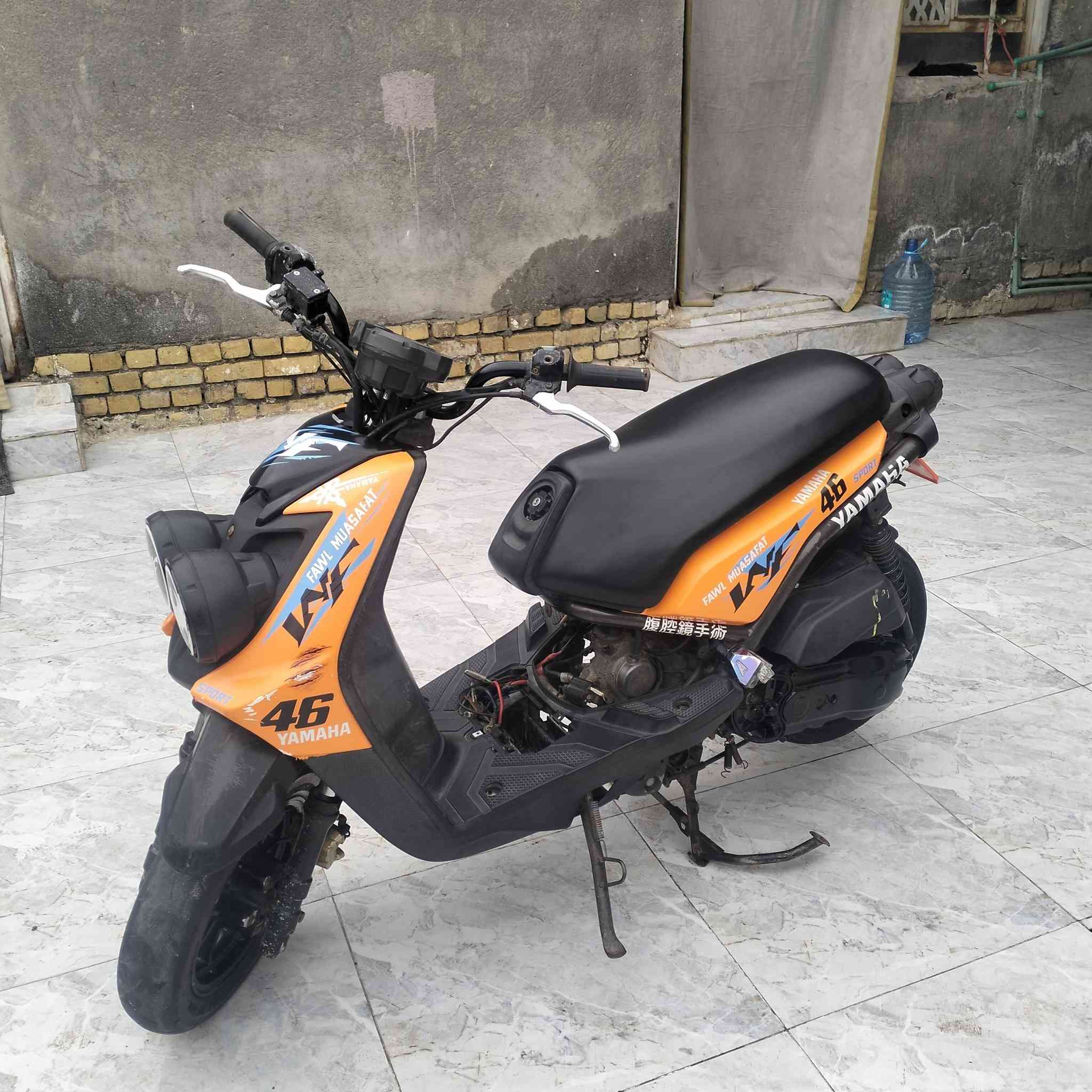 السلام عليكم دراجه سكنس للبيع بس ولفات كل شي شغال   ***********
