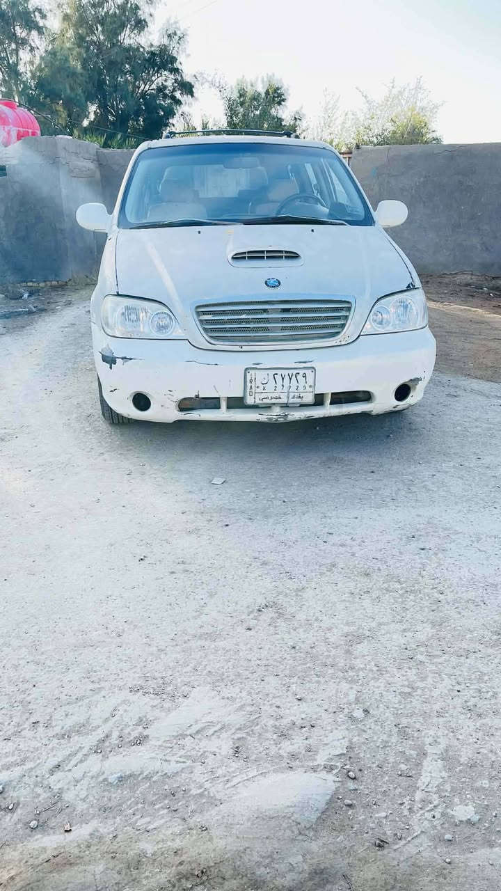 سلام عليكم
كيا كرنفال 
موديل ﴿ 2002 ﴾محدث ﴿ 2005 ﴾
كير بدلته قبل شهرين 
محرك بدلتهه بهذا الاسبوع 
سنويه 2027 
محرك كاز مدكه النوع المرغوب 
رقم بغداد الماني مشروع وطني باسمي 
 مكان السياره سماوه 
السعر ﴿ 65$﴾
*********** موجود اتصال و واتساب
