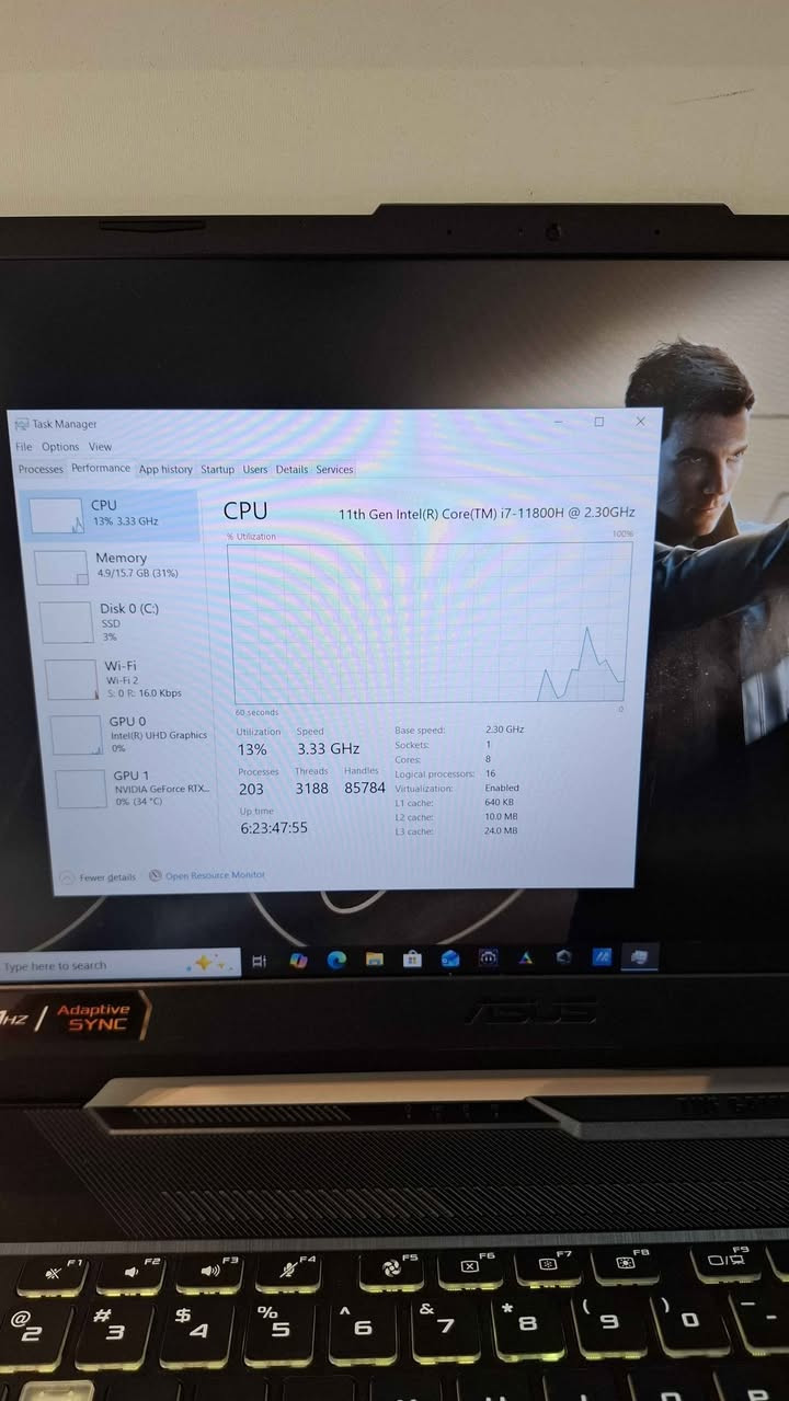 Core i7 gen 11 processor H 
8 Core 16 Thread 
Ram 16 GB DDR4 3200mhz
Ssd Nvme 512 GB 
Display 15.6 inch 144 Hz 
Keyboard RGB 
RTX 3060 6 GB DDR5 

لاپتۆپی ئەسوس بۆ کاری گەیمنگ و هەندەسی و دیزاین و مۆنتاژ بۆ کاری قورس 🔥 
شتێکی زۆر پاک خاوێن و بەهێزە هەتا پاتریەکەی زۆر کەم ئیشی کردوە قوەتی زۆرێ تێدا ماوە دەرجەیم داناوە ✅
GTX online fivem / rainbow/ pubg/ red dead redemption 2/ Fortnite/ assassin's creed mirage 
وە یاری زیاتریش دەتواتی ئیشی پێ بکەیت 
گەیاندنیش بەردەستە 🚕 

قوي ونظيف للغاية لأغراض الألعاب والهندسة والتصميم. يمكنه تشغيل العديد من المهام الشاقة
و توصيل موجود 🚕 أربيل, العراق


**إذا كنت صاحب هذا الإعلان وتريد حذفه لأي سبب، رجاءا أرسل رسالة إلى الدعم الفني**