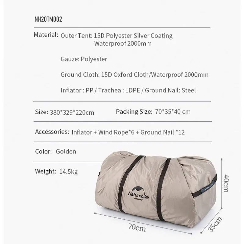 خيمة ماركة نتشر هيك ( نفخ أربع  فصول )
شكل سداسي مزاد من 200الف
الطول 380  سم
العرض   330  سم
الارتفاع  210  سم
طول الظلع السداسي 190  سم
نوع القماش  بولستر اكسفورد
( Oxford  150D )
مع طبقة عازلة للحرارة
(   Silver Coating  )
مرسله وتساب ***********
