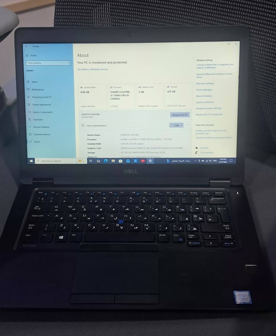 معالج I5 جيل 7
هارد M.2 512 SSD
كارت شاشة خارجي 930M 2GB انفيديا
كارت شاشة انتل 4GB
رام 8GB ddr4
منافذ USB عدد 3 و يحتوي على منفذ T-C
منفذ hdmi + vga + منفذ سماعة
يشغل العاب ماين كرافت جافة + بيدروك 120 fps
فالورنت 60 fps
فول كايز 60 FPS
و بعد العاب
سعر 300 الف قفل يتوفر توصيل لجميع انحاء العراق + الفحص امام للمندوب و التأكد من المواصفات


**إذا كنت صاحب هذا الإعلان وتريد حذفه لأي سبب، رجاءا أرسل رسالة إلى الدعم الفني**