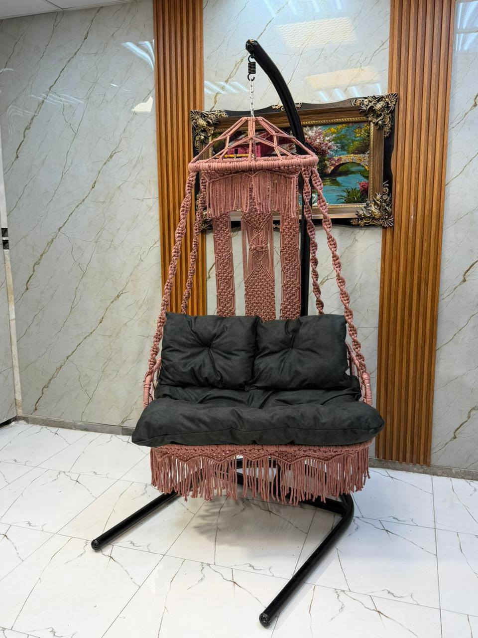 مرجوحه عش نفرين موديل جديد وحصري حياكه درجه اولى قوي يتحمل اوزان ثقيله
ارتفاع 175سم
عرض المقعد 100سم


**إذا كنت صاحب هذا الإعلان وتريد حذفه لأي سبب، رجاءا أرسل رسالة إلى الدعم الفني**