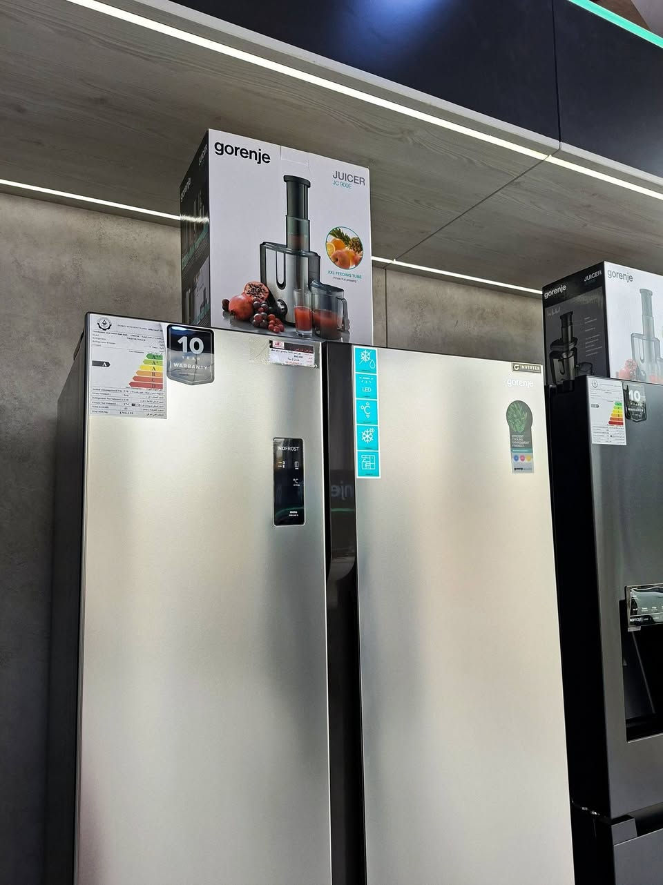 عرض خاص على ثلاجة جورنجي سايد باي سايد🔥🔥 فقط بسعر الجملة + هدية ولفترة محدودة 
#معرض لورنس للأجهزة الكهربائية
وكيل معتمد لأفضل الماركات:
HITACHI • Hisense • DLC • gorenje • Fakir • BiSSEll
العنوان📍: الموصل – حي الوحدة –قرب جامع الصابرين
للطلب والاستفسار الاتصال ع الارقام التالية :
كورك / ***********
اسيا  / ***********
