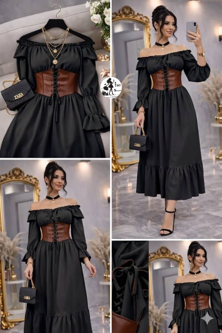 *🔥🔥 ترند الموسم اللي مولّع السوق وصل الآن 🔥🔥*
*فستان يجمع بين الفخامة + الأنوثة + الجاذبية في قطعة وحدة 😍✨*
*👗 تصميم أوف شولدر ناعم يبرز جمال الكتفين بشكل راقي*
*🖤 كورسيه جلد برباط أمامي يعطيك خصر منحوت ومشدود 🔥*
*🌊 قصة واسعة وانسيابية تعطيك حركة وفخامة بكل خطوة*
*🎀 أكمام منفوشة بتفاصيل أنثوية تخلي الإطلالة ملكية*
*💃 مناسب للمناسبات، الطلعات، والتصوير — لوك جاهز يخطف الأنظار بدون مجهود ✨*
*🎨 الألوان المتوفرة:*
*أحمر ❤️ | أسود 🖤 | بيج 🤍 | بني 🤎 | وردي 🌸 | أخضر 🌿 | أزرق 💙 | رمادي 🌫️*
*📏 المقاسات:*
M / L / XL
*يلبس من وزن 40 إلى 70*
*💰 السعر:*
*عملة قديم: 6000
*عملة جديد: 18000
**متوفر بكميات الكل يعرض*


**إذا كنت صاحب هذا الإعلان وتريد حذفه لأي سبب، رجاءا أرسل رسالة إلى الدعم الفني**