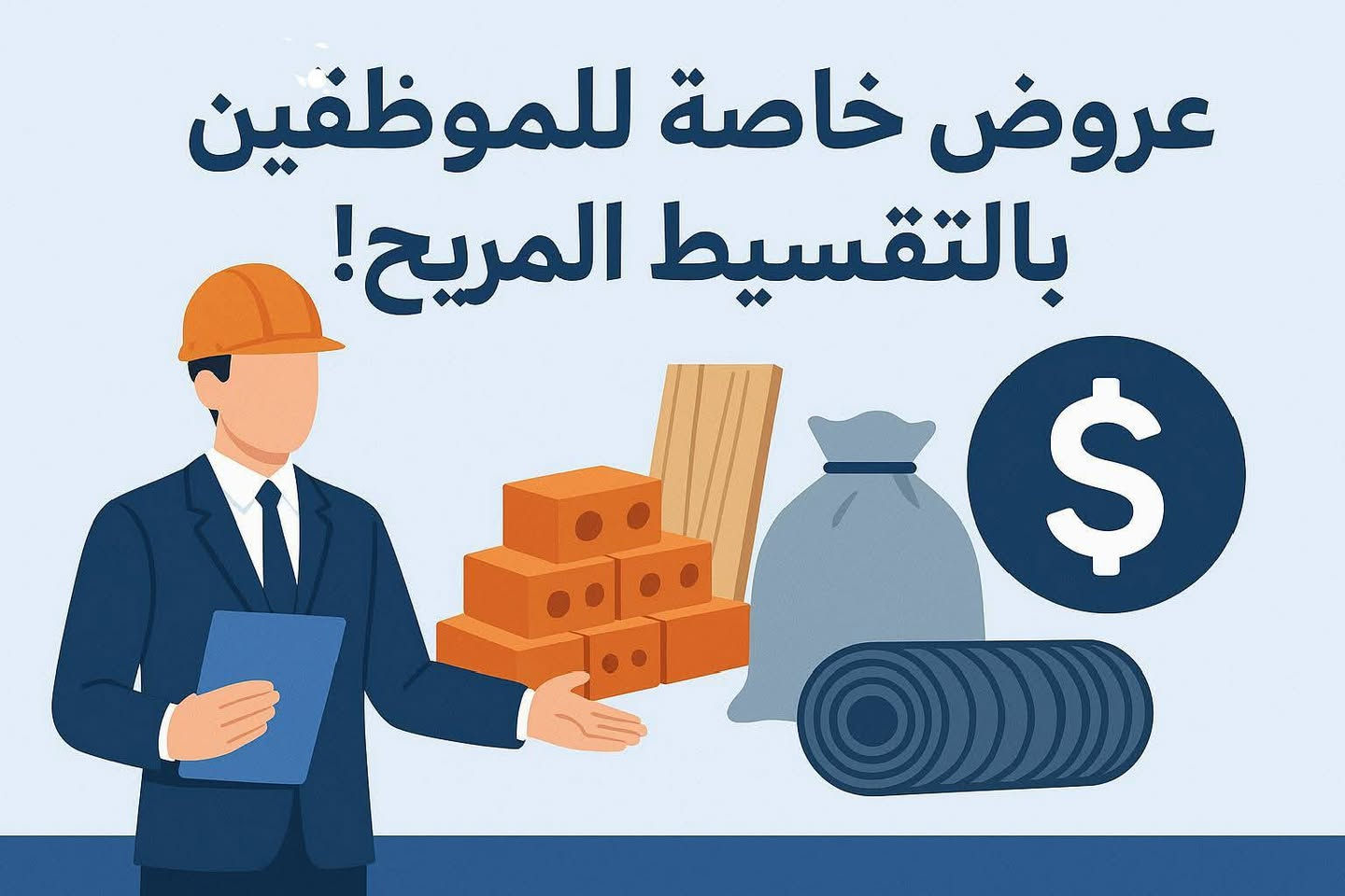 🔥 عرض خاص على مواد البناء بالتقسيط المريح 🔥
تبني بيتك وتريد ترتاح من ضغط التكاليف؟
نوفر لك مود البناء من الدرجة أولى
✅ بقسط شهري 
✅ تقسيط مريح
✅ بدون تعقيد
✅ مناسب للموظفين وأصحاب الدخل المحدود
ابدأ البناء اليوم وخلي القسط علينا ✨
للاستفسار تواصل الآن 
***********
***********
***********
