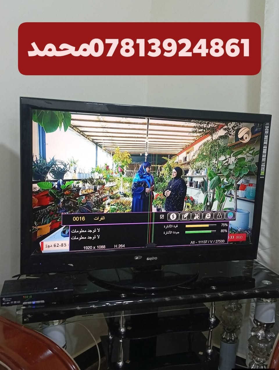 اللهم صلي علئ محمد وال محمد/13/2/2026
تم تنصيب قمر نيل سات مع استقبال كامل للقنوات والترددات باشاره جدا ممتازه
السماوه /خلف التربيه 
للاستفسار لغرض تنصيب الستلايت سيد محمد
***********
