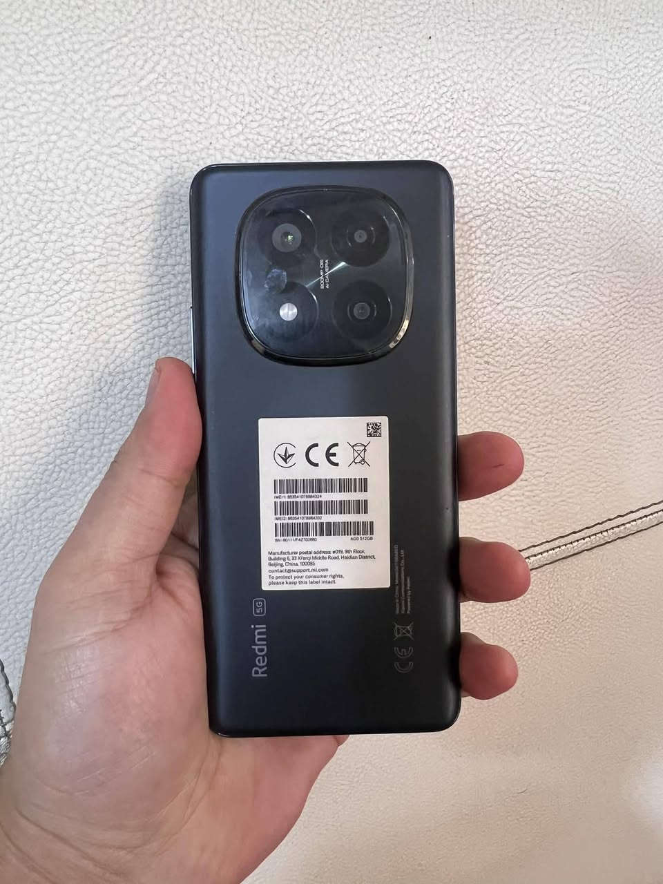 السلام عليكم
جهاز ريد مي نوت14 برو بلاس فايف جي الجهاز بعده بالضمان جهاز نظيف جدا مستخدم شي بسيط ذاكره512 العشوائيه12 الكامره 200 ميكا بكسل شحن 120 واط ملحقاته كامله ويا 3 حافضات وساعه 
السعر 375 مكاني بغداد الحسينيه الراشديه ماعندي توصيل***********
