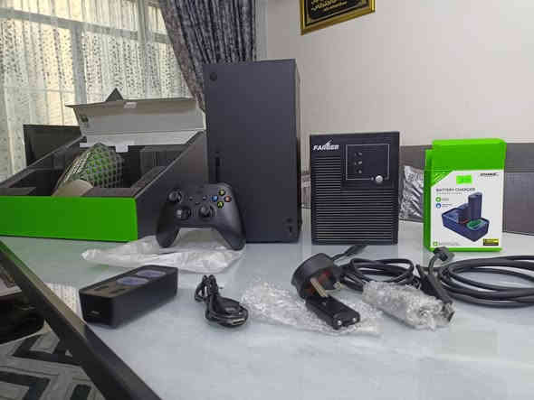 السلام عليكم
ملاحظة (((ما ابيع بدون الحساب واليو بي اس)))

السعر معاجبك اعبر البوست 

اكس بوكس سيريس اكس للبيع

مكاني بغداد حي الامين الثانية

*********** واتساب فقط غير متواجد على الفيس

الجهاز جديد وشغال ومابي اي خلل ولا مفتوح ولا بي اي شخط الجهاز اخو الجديد

 صار اكثر من سنة املكة لعبت بي كلش قليل 

سبب البيع الدراسة وعدم التفرغ

ويا حساب بي العاب 

1- 60 seconds reatomazed

2- assassins Creed black flag 

3- assassins Creed syndicate 

4- assassins Creed unity 

5- battalfield v

6- car mechanic simulator 2021

7- car x drift racing 

8- Darksiders 1

9- Darksiders 2

10- Darksiders 3

11- devil may cry اول 3 اجزاء 

12- devil may cry 4

13- devil may cry 5

14- dragonball 2 XenoVerse 

15- far cry 3

16- far cry 5

17- far cry new dawn

18- gta v الاونلاين بي شركة وهواية سيارات

19- mortal Kombat x 

20- mortal Kombat 11

21- on the road truk simulator 

22- red dead redemption 2

23- resedint evil 2 remake 

24- resedint evil 3 remake 

25- resident evil 4 remake 

26- resident evil 7 biohazard 

27- resident evil 8 village 

28- rise of the tomb raider 

29- shadow of the tomb raider 

30- tomb raider definitive edition 

31- Tekken 7 الالتمت ايدشن شخصيات كاملة مفتوحات

32- truck driver 

33- theaf simulator 

وبي بعد العاب مجانية مثل مودرن وارفير وغيرها بس هذني مينحسبن

هذني الالعاب كلهن مملوكات بالحساب يعني بأي وكت اي وحدة تعجبك منهن تنزلها وتلعبها 

+بالحساب فورزا هورايزن 5 بيها اكثر من 400 سيارة واكو نوادر وبيها سيارات مخصصة درفت بوزنيات وتعديل درفت وبيها فلوس 

 15 مليون مدري 17 مليون كلهن فلوس مجمعهن مو حساب مهكر لا مجمعهن بيدي 

هذني الالعاب وكلشي جنت العبهن بالسيريس اس قبل لا اجدد للسيريس اكس بس من جددت صرت سادس والتهيت وعايفة الجهاز جديد ويا جوستك وحدة الاصلية مالتة فاتحهة بيدي لغرض التنظيف فقط 

رجائاً الاكس بوكس ابيعة ويا الحساب بس ما ابيعة بدون الحساب وما اراوس فقط بيع 

ويا يو بي اس 1500 فاربر اونلاين بطاريات قبل 6 اشهر شديتهن بعدهن جديدات وينطنك بال5 دقايق استخدام

قبل لا تقرة السعر وتحكم اقرا الفوك وشوف الجهاز والالعاب 

السعر 925 الف 

 الحساب لوحدة مكلفني بال 200 دولار

واليوبي اس فاربر اصلي اونلاين يعني حتى لو تفصل الكهرباء ميفصل لوحدة ماخذة ب75 دولار

وبطاريتين اصليات ينطنك لعب من 6 الى 8 ساعات متواصلة 

والحساب قديم من 2019 مو جديد

رجائاً مو شراي لتعاملني وتتعبني كاتبلك كلشي وبالتفاصيل

الجهاز محتاج فقط اشترك كيم باس اذا تريد تلعب بالعاب الكيم باس
