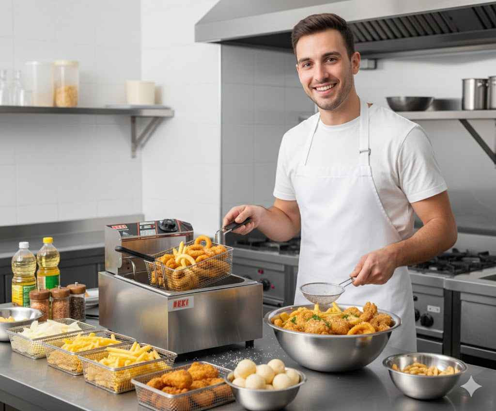 قلاية   الكهربائية – سعة 6 لتر 🔥

شغل نظيف، مقرمش، وسريع.. هاي القلاية هي الحل الأمثل للمطاعم الصغيرة، الأكشاك، أو حتى للبيت إذا عائلتكم تحب الأكل الجاهز والمكسبة.

✅ المواصفات والمميزات:
- سعة ضخمة (6 لتر): تكفي أكبر الوجبات دفعة واحدة.
- قوة جبارة (2500 واط): يحمى الزيت بلمح البصر وبدون انتظار.
- تحكم دقيق بالحرارة: من (60° إلى 200°C) مع مؤشر ضوئي للتشغيل.
- ستانلس ستيل أصلي: مقاوم للصدأ وسهل التنظيف جداً.
- أمان كامل: سلة بمقبض عازل، غطاء يمنع طفرات الزيت، ونظام حماية يطفي السخان إذا ماكو زيت.
- قاعدة مثقبة: تضمن توزيع الحرارة بالتساوي حتى الأكل يستوي من كل الجوانب.

💰 السعر في العراق: 65,000 دينار فقط!

📦 خدماتنا:
- ضمان استبدال وإرجاع حقيقي خلال 7 أيام من تاريخ الاستلام.
- توصيل لباب المنزل لكل محافظات العراق خلال 24 ساعة فقط!

للحجز والاستفسار، تواصل معنا الآن عبر الرسائل أو الاتصال على: ***********

#مطبخ_عراقي #تجهيزات_مطاعم #قلاية_كهربائية #توصيل_سريع #العراق #مشاريع_صغيرة #ريكي بغداد, العراق
