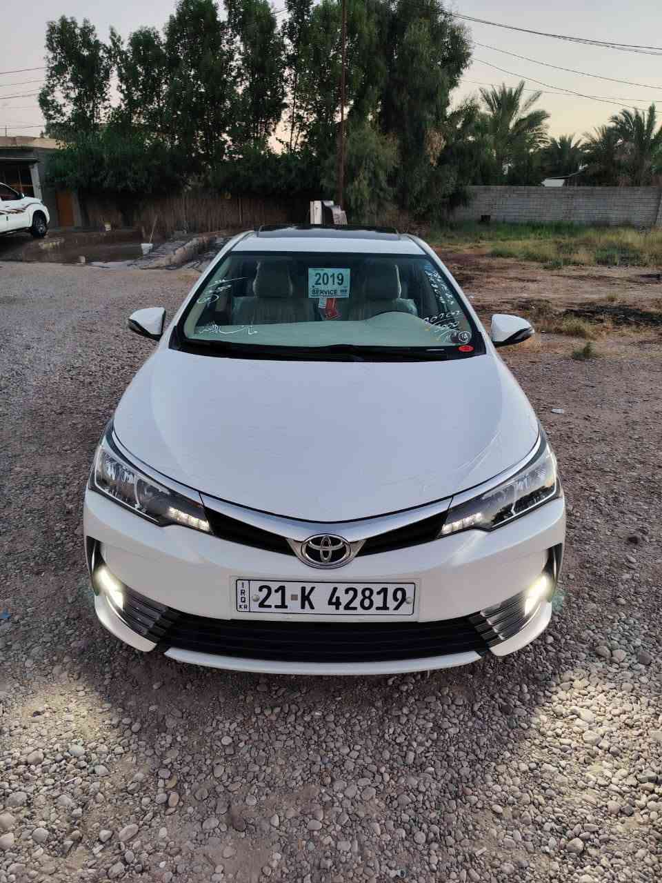 سلام عليكم للبيع فقط كورلا 19خليجي رقم سليمانيه بسمي سنويه30 مكينه 2000 ماشيه 74kmحقيقي سياره 1/1فول مواصفات فتحه كشن جلد داخل صاج شاحن لا سلكي كامره وحساس خلفي حساس اطارات منضومه زنون عالي ناصي سبير شركه ما نازل 3سويجات شركه سياره كفاله عامه حديد وبلاستك من الصبغ وتبديل وبارد ومن الرصعه سياره جديد بمعنه الكلمه مال جناي مكاني ديالى المقدادية رقم الهاتف *********** السعر 175وبيهه مجال للشراي وجناي هاذه الشكل الخليجي
