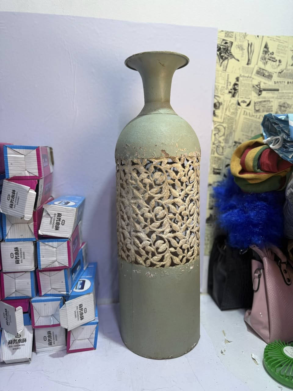 مزهرية  معدنية عتيقه كبيرة بنمط ريفي فرنسي وتصميم هندسي فني باللونين الأخضر والأبيض الشكل موضح بالصور السعر 20 الف


**إذا كنت صاحب هذا الإعلان وتريد حذفه لأي سبب، رجاءا أرسل رسالة إلى الدعم الفني**