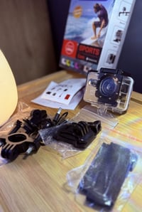 كاميرا أكشن • HD ١٠٨٠ • مقاومة للماء