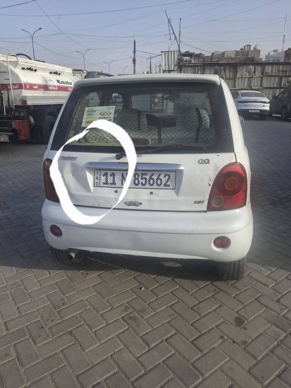 السلام عليكم شيري كيوكيو ٢٠١٢ كير مكينة نضيفات تبريد تدفة رقم بغداد نكليزي بئسمي تحويل ثاني يوم بيهة بارد كد جف بلجاملغ سيارةة نضيفة وحلوة وترايهة حلو  وغرفتهة كلش نضيفة العنوان بغداد مدينة الصدر الحبيبية ***********   السعر ٣٠ وبيهة مجال.    السيارة ماشية ٧٦
