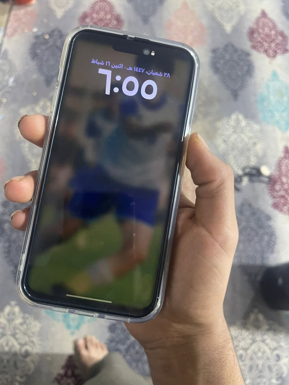 سلام عليكم شباب ايفون 14 برو ماكس شرق اوسط ذاكره 256 بطاريه 100 فيس ايدي شغال جهاز نضيف كلش مبدل بي شاشه الصليه وبطاريه الصليه شرط الفحص وضهر هم مبدل سعره 650 قفله كلش جهاز نضيف ومرتب العنوان بصره زبير رقم الهاتف ***********
