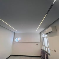 عمل ديكور غرفة نوم 4*5جبسآ بوردكيرف اناره مخفيه بروفايل سبوت لايت hpضم...