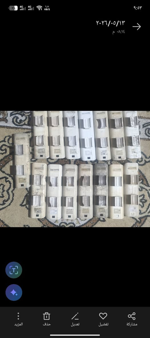 سلام عليكم نانوات (بيع شلع فقط) 
ضمان اي قطعه بيه خلل ترجع 
بور بيم عدد 82
لايت بيم عدد  119
نانو xm عدد 120 مختلط مع m2 m5
نانو xw m5 عدد 67
ملاحظه بيع شلع مابيع بس بور او لايت 
توصيل موجود للستفسار ***********
