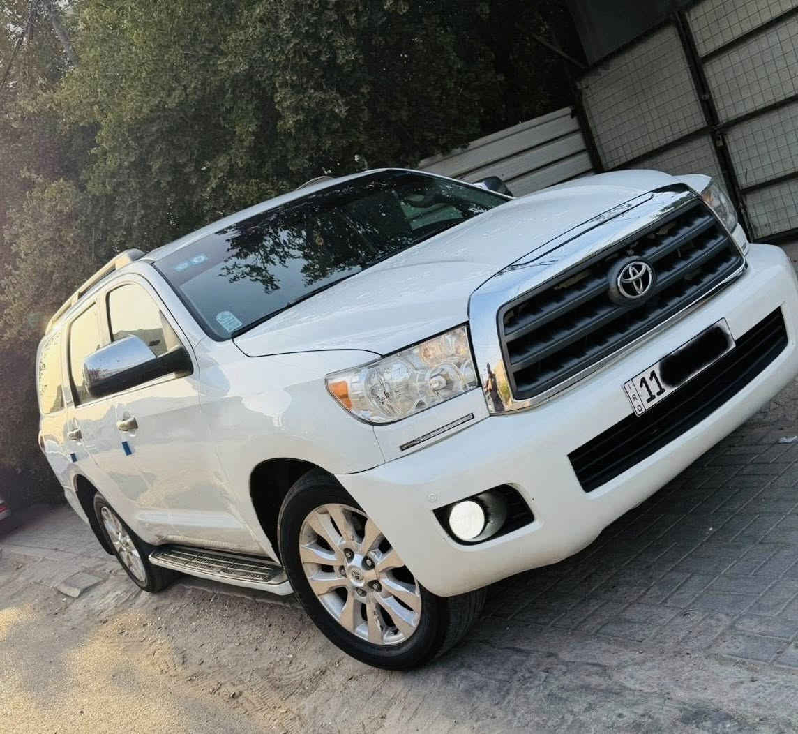 سلام عليكم
لبيع او  مراوس 
تيوتا سيكويا 
موديل 2009 خليجية 
سيارة بيه قطع صبغ ابيع احزام 
محرك 8 سلندر بلاد مكفولة
سيارة فئة بلاتنيوم 
محرك كير اكسل حدادة صدر كله مكفول 
رقم بغداد 
الاتصال هذه رقمي واتساب 
***********
