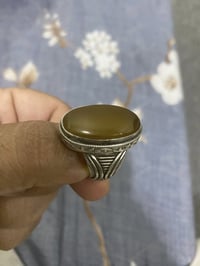 عقيق اصفر • فضة يدوية • قيم