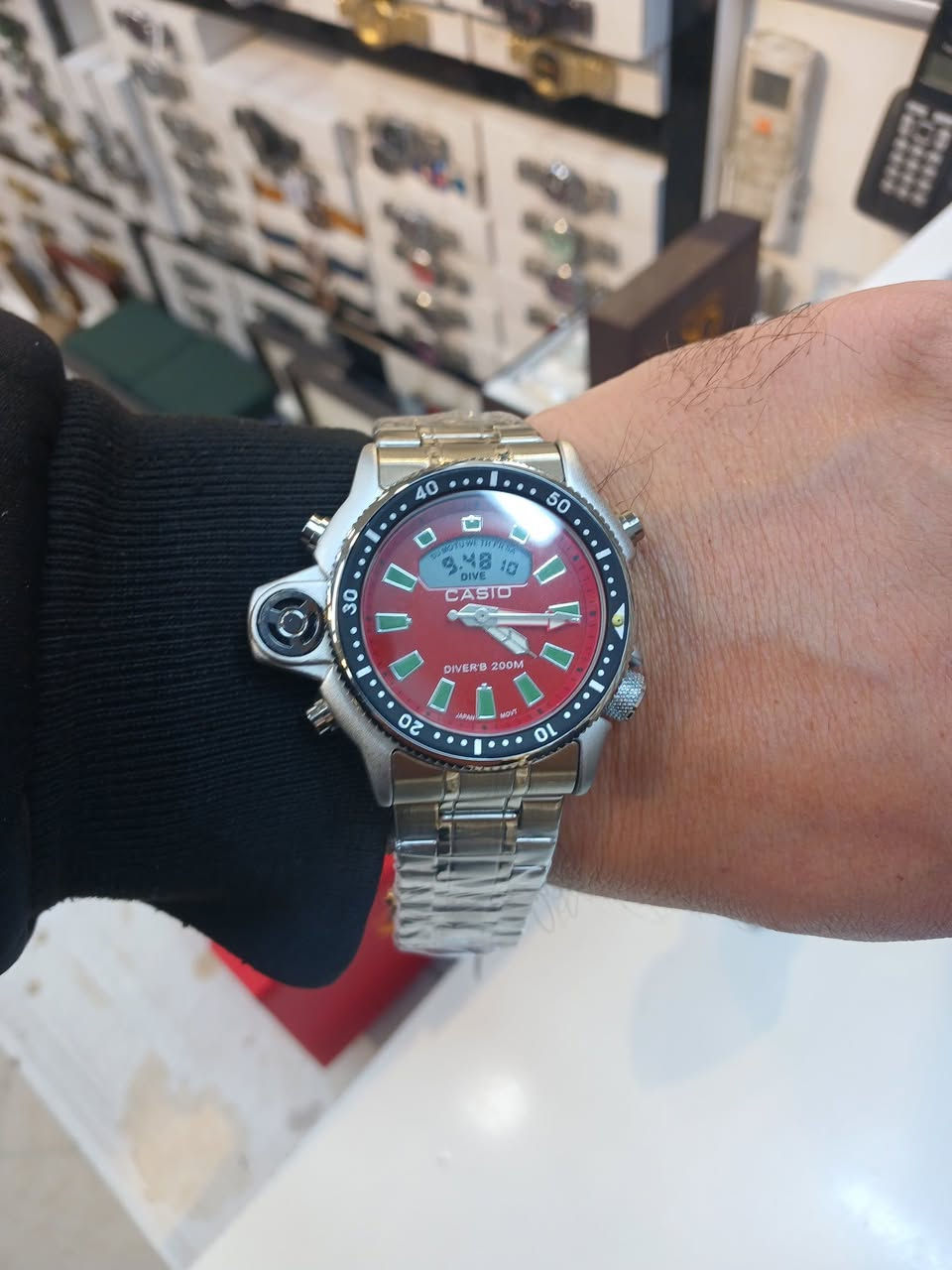 كاسيو باله دبل تايم  طلعتلي بهذا الشكل  قطعه نادره الرنك دوار وزن ثقيل مع علبه اصليه الميل فسفوري إضاءة في الليل بالعافيه الي ياخذها
يوجود توصيل باب بيتك 

٣٠ الف مع التوصيل بيه مجال للشراي


**إذا كنت صاحب هذا الإعلان وتريد حذفه لأي سبب، رجاءا أرسل رسالة إلى الدعم الفني**