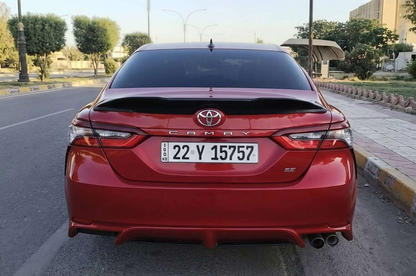 للبيع ((فقط))
TOYOTA CAMRY

رقم :  اربيل 

موديل  2024

اللون : أحمر

الفئة:  SE

الحادث : واضح بالسونار
حجم المحرك :   2.5L 4

السلندر: 4

المشي :34 الف قابل لزيادة 

💰#السعر : ٢١٥$ ورقه وبي مجال

للأتصال ***********
العنوان . صلاح الدين تكريت .
