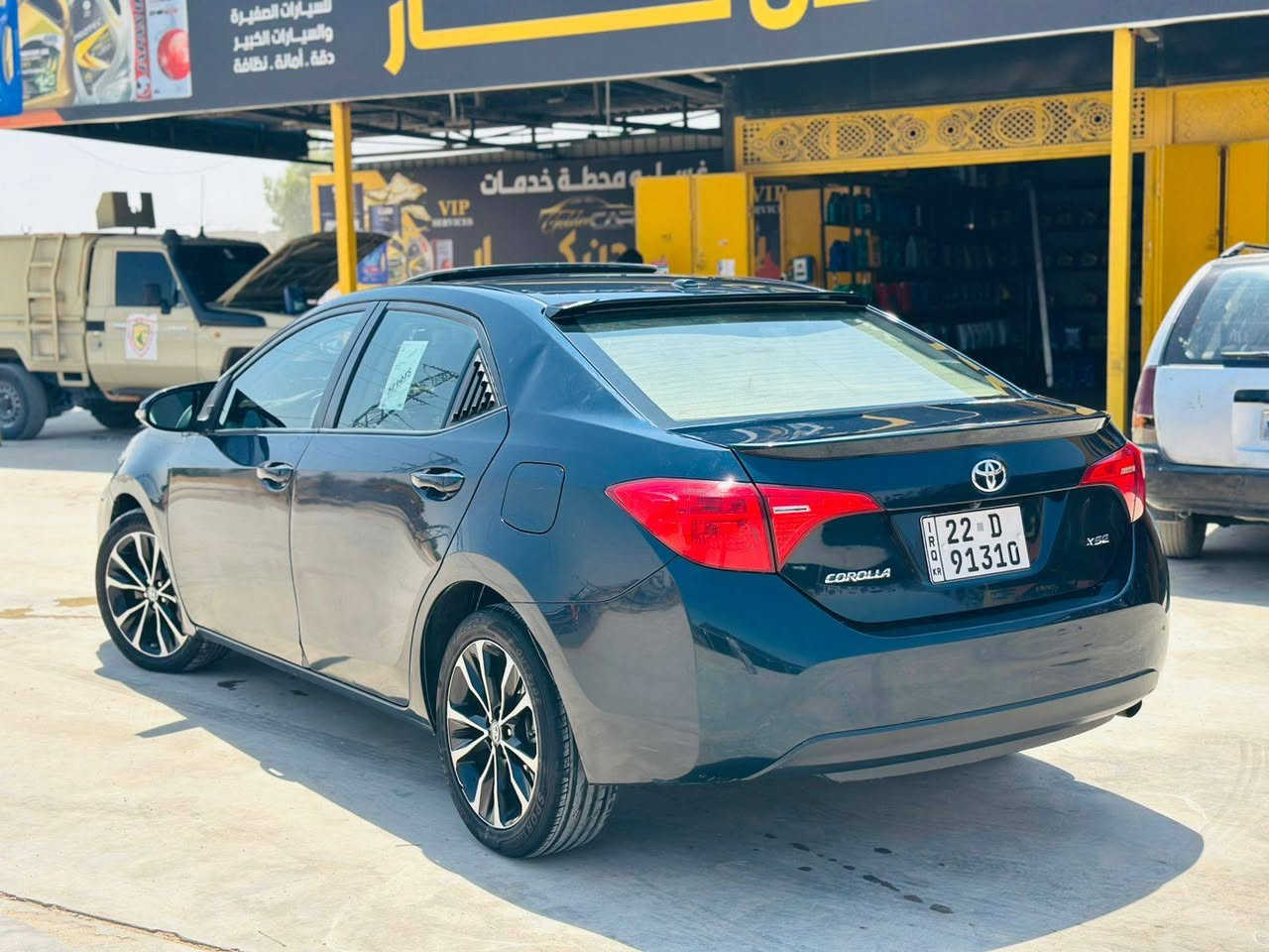 كورلا ٢٠١٩ وارد أمريكي
فئة xse 
بصمه بانوراما كشنات جلد واعلى المواصفات 
الضرر صبغ أربعة ابواب صبع مع الداير الخلفي جهة النفر .. 
السعر ١٢٥ $ 
رقم الهاتف ***********
