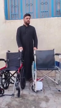 كرسي متحرك • تبرع • حي الإعلام