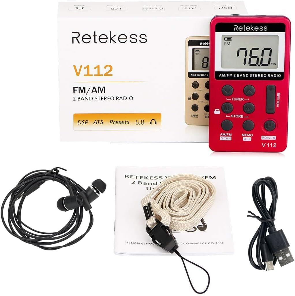 راديو محمول صغير جديد غير مستخدم  من نوعRetekess V112، وهو مصمم ليكون راديو جيب يدعم موجات AM و FM
أبرز مواصفات ومميزات الجهاز:
ثنائي النطاق: يدعم استقبال موجات FM (بترددات تبدأ من 64/87 ميجاهرتز) وموجات AM.
البطارية والشحن: يحتوي على بطارية ليثيوم مدمجة بسعة 500 مللي أمبير قابلة لإعادة الشحن، وتعمل لمدة تصل إلى 10 ساعات تقريباً. يتم شحنه عبر بمنفذ  
(Type-C)
التصميم: يتميز بحجم صغير جداً وخفيف الوزن، مما يجعله مثالياً للاستخدام أثناء المشي، ممارسة الرياضة، أو السفر.
ميزات إضافية:
شاشة LCD واضحة تعرض التردد ومستوى البطارية.
إمكانية حفظ حتى 58 محطة إذاعية (29 لكل موجة)
مزود بخاصية مؤقت النوم
 (Sleep Timer)
يعمل من خلال سماعات الأذن فقط، والتي تعمل أيضاً كهوائي لاستقبال
ملاحظة توصيل داخل العراق فقط.

اي استفسار حاضر السعر والتفاصيل على الخاص


**إذا كنت صاحب هذا الإعلان وتريد حذفه لأي سبب، رجاءا أرسل رسالة إلى الدعم الفني**
