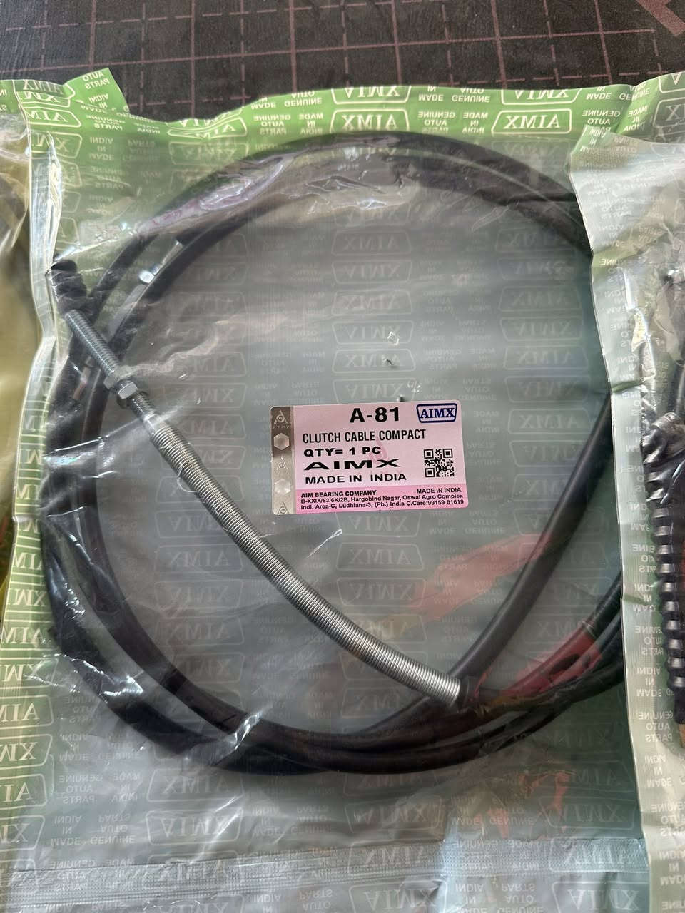 🔥 عرض بيع قطع تكاتك ودراجات 🔥
كل القطع التالية بسعر ٢٥ ألف فقط:  
✔ واير كير أسود  
✔ واير كير أبيض  
✔ واير كلج  
✔ واير بك  
✔ واير بانزين  
✔ لعاب واير كلج  
✔ يدة كلج  

سعر قوي وجودة مضمونة ✅  
لا يفوتك العرض — زورونا اليوم 💪  

📍 الموقع: حي الحسين قرب المدارس  
📞 الرقم: ***********  

بانتظاركم 🤝
