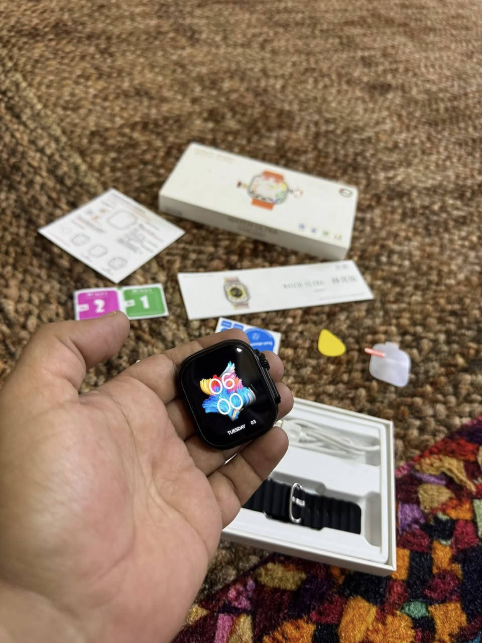 السلام عليكم ساعة ذكية من طراز S10 Ultra تعمل بنظام أندرويد وتدعم شبكات 4G.تتميز الساعة بشاشة من نوع AMOLED ودعم تركيب شريحة اتصال SIM.تحتوي على نظام تشغيل أندرويد كامل، مما يسمح بتثبيت تطبيقات مثل واتساب و وي تشات و متجر التطبيقات.تتضمن  كاميرا دوارة وميزات مثل الواي فاي (Wi-Fi) و نظام تحديد المواقع (GPS)#اكسبلور


**إذا كنت صاحب هذا الإعلان وتريد حذفه لأي سبب، رجاءا أرسل رسالة إلى الدعم الفني**