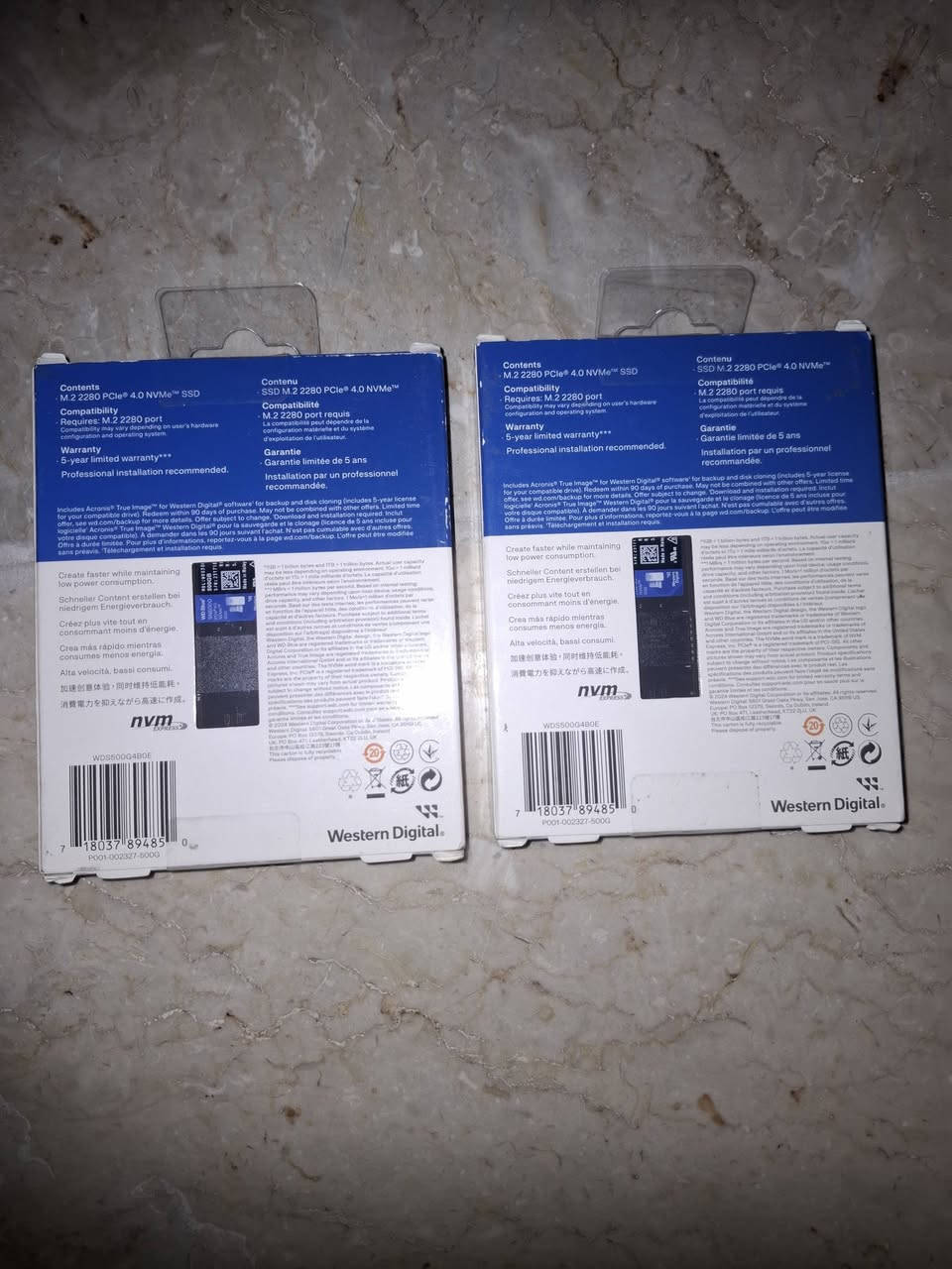 السلام عليكم هاردات اصليه جدد
السلام عليكم مكلف بالنشر اسعار قفل  
 WD 500 gb NVMe ssd  السعر 140 الف للواحد متوفر قطعتين لوك ستيكر اصلي

WD 1gb NVMe ssd  السعر 250 الف للواحد متوفر ثلاث قطع لوك ستيكر اصلي

SAMSONG 870 EVO 500gb بسعر ٣٢٥ قطعة وحدة اصلي جديد فقط مفتوح اللوك غير مستخدم نهائيا 
مكاني حي الاعلام ***********
