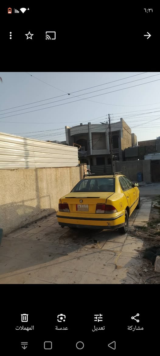 السلام عليكم ورحمة الله وبركاته
سمند 2009 للبيع لون 🍋 مصفره هيئه وغرامات سنويه مال ماقطه لحد سنه 2027 سياره حلوه ونضيفه مامتعوبه مال شغل  سياره بااسمي تحويل شوكت ماتريد رقم بغداد 
مكان بغداد حي الجهاد السعر 27 وبيها مجال للطيبين كير ومحرک شرط الرقم// ***********
