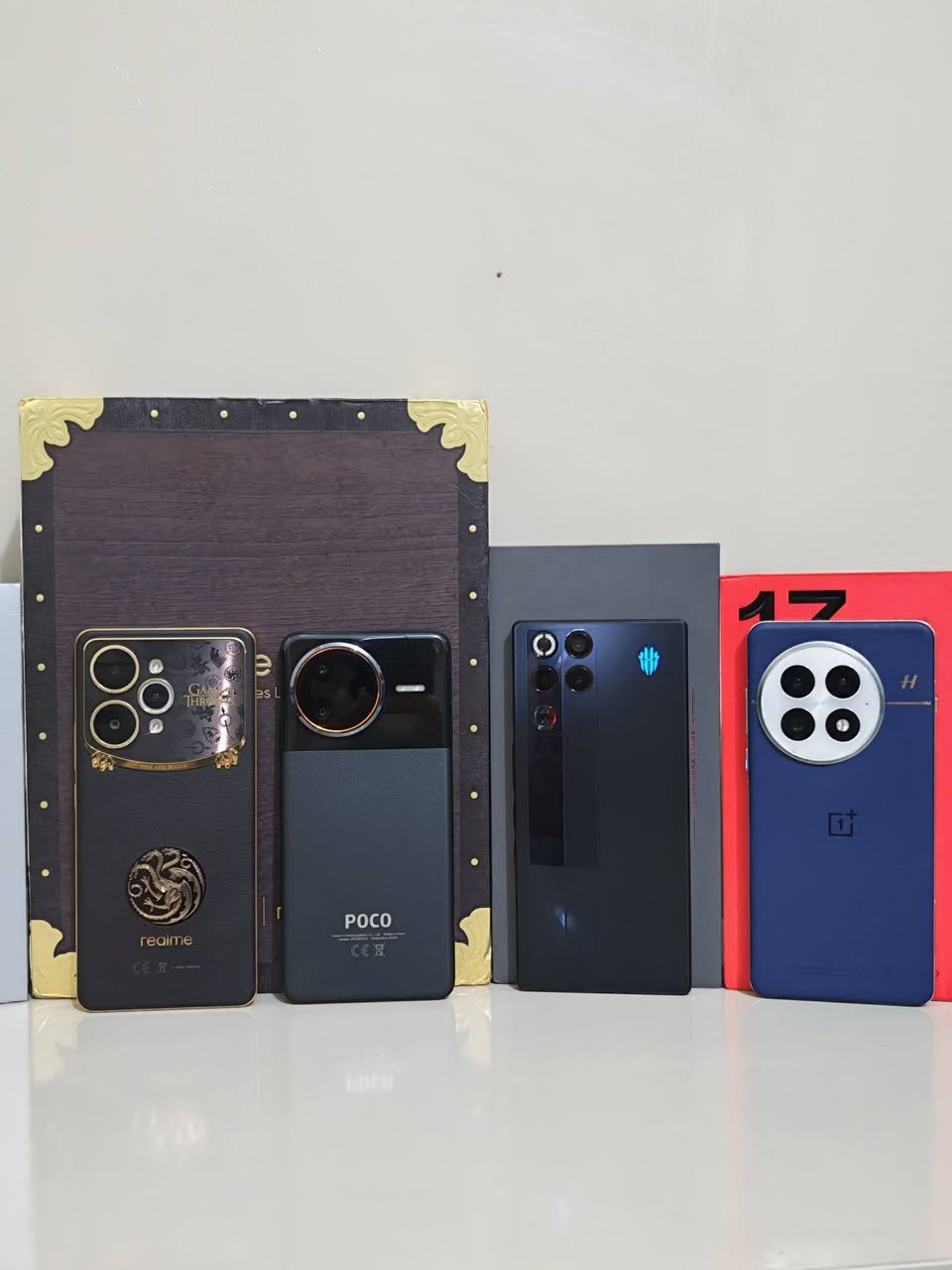 متاح مجوعة اجهزه نضافه 100بل 100 وضمان مكفوله من كلشي شرط الفحص مكاني كربلاء للتواصل على الرقم  ***************************

رد ماجك 11برو ذاكره 256الجهاز مستخدم اقل السبوع اخو مكفول حتى من الشخط غراض كامله سعره 925

هونر ماجك ٨ برو ذاكره ٥١٢ الجهاز اخو الجديد شخط مابي مكفول غراض كامله  سعره ١١٧٥ قفل بدون عمله

ون بلاص 13 ذاكره 512 روم عالمي غراض كامله سعره 850الجهاز مكفول من شخط اخو الجديد 

بكوكو F7الترا  الجهاز اخو الجديد مكفول كلشي ذاكره 512 سعره 675 

ريلمي 15 برو نسخت الكيم اوف ثرونز نسخه خاصه مستعمل اسبوع بس غراض كامله مكفول من الشخط سعره 675

 جميع الاجهزه مكفوله من كلشي وشرط الفحص والسعر بدون عمله لكول الاجهزه
