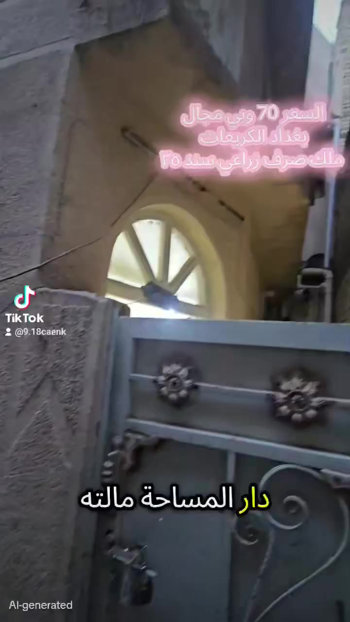 دار للبيع المساحه ٥٤م² بالسند واقع حال ٦٠

السعر جدآ جدآ مناسب ٧٠ وبي مجال بسيط 

الموقع بغداد الكريعات شارع العياده 

الشارع الرئيسي ٧الفرعي ٣

جنس الأرض ملك صرف زراعي سند ٢٥

الاستفسار اكثر عله الارقام التاليه 
مكتب سيد الاوصياء للعقارات 
*********** علي حيدر 
***********

*********** ملأ علي
