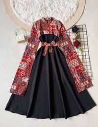 فستان رمضاني • هوريم دابل تركي • مقاسات ٣٨-٤٨