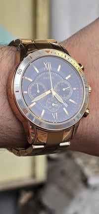 فوسيل امريكي • ذهب احمر • ستانلس ستيل ثقيل