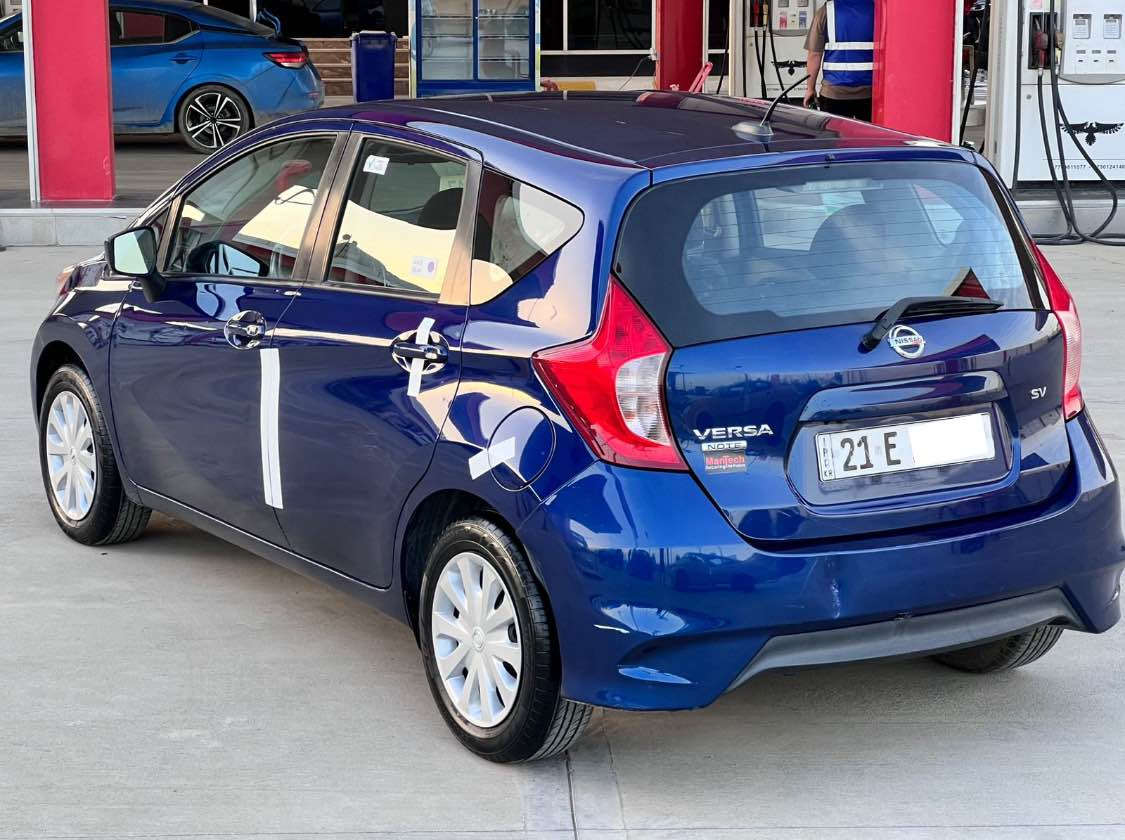 NISSAN VERSA NOTE SV
موديل 2017 وارد امريكي لون نيلي
للبيع فقط بدون مراوس بدون اقساط 
حجم محرك 4 سلندر 1600 
رقم سليمانيه سنويه جديد لل 2029
گير محرك بشرط لا صرف ولا بخار مامفتوح
صدر امامي خلفي جديد كهربائيات كل شغال تخم تاير جديد تبريد شغال 
مواصفات SV معروفه
تحكم ستيرن طرفين جامات كهربائي شاشه جبيره كاميره خلفيه مانع تزحلق وباقي مواصفات معروفه 

صبغ:-3 قطع امامي + نص باب سكن امامي بدون دواخل شرط 

سعر:.(92$).وبي مجال بصيط

رقم هاتف:.( *********** )
عنوان :.كركوك📍 كركوك, العراق
