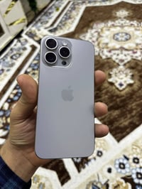 ايفون 15 برو ماكس ذاكرة 256  نموذج M بطارية 85 شرق اوسط بلادي  مبدل شا...