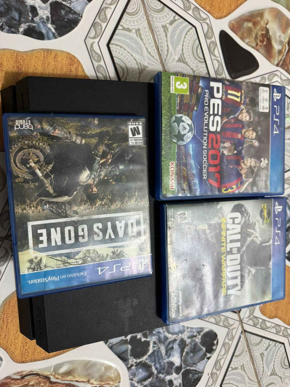 بلي فور نضيف نضافته 90% ويا 3 اقراص و3 جوستيكات بس بيهن خلل ميشحنن 175 الف مكاني نجف


**إذا كنت صاحب هذا الإعلان وتريد حذفه لأي سبب، رجاءا أرسل رسالة إلى الدعم الفني**