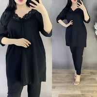 زي هندي • اسود فحم • فري سايز