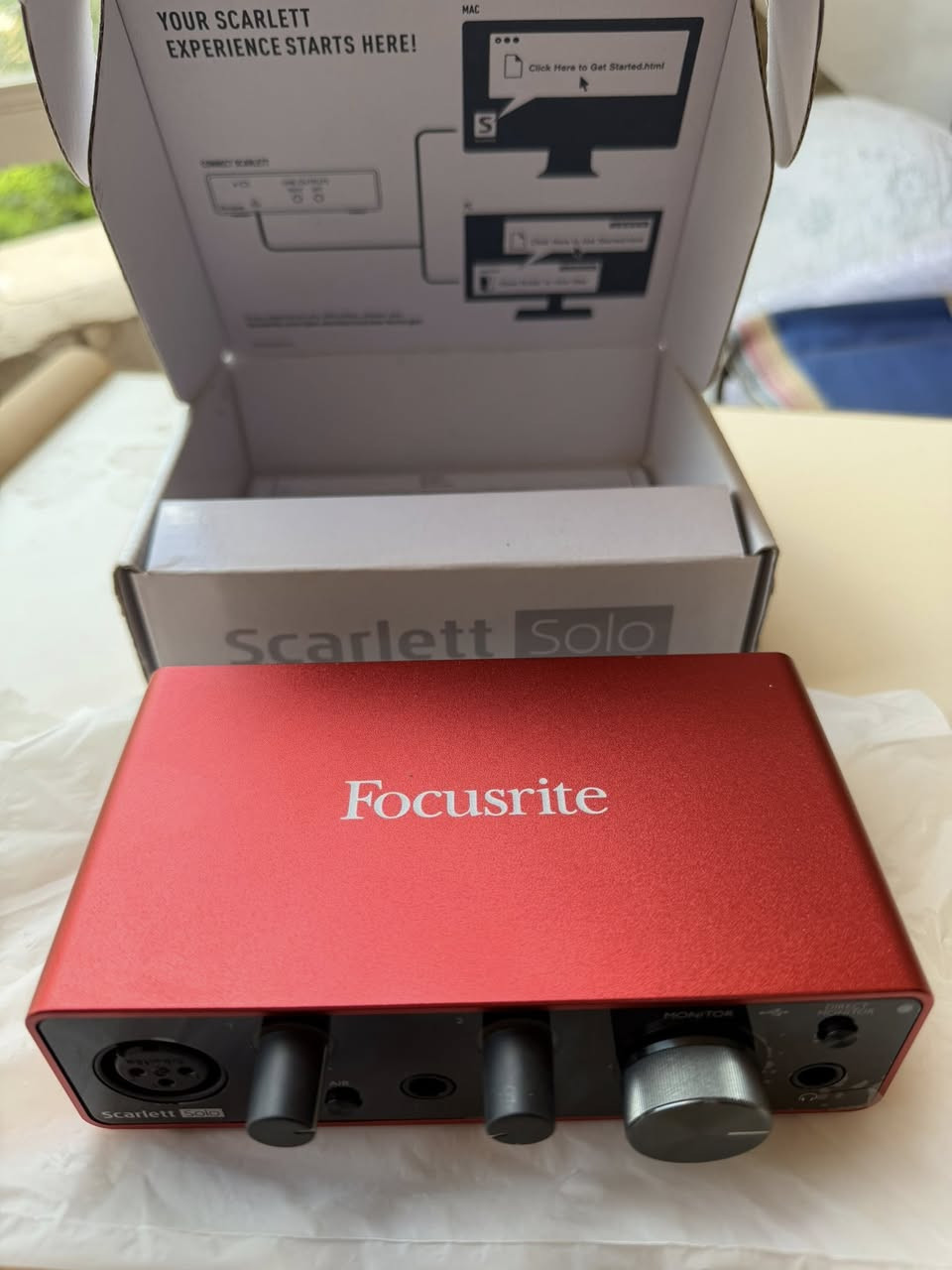 Focusrite Scarlett Solo 3th
جديد ع كد الفتح
***********
فقط الشراي يراسل المو شراي بلوك
