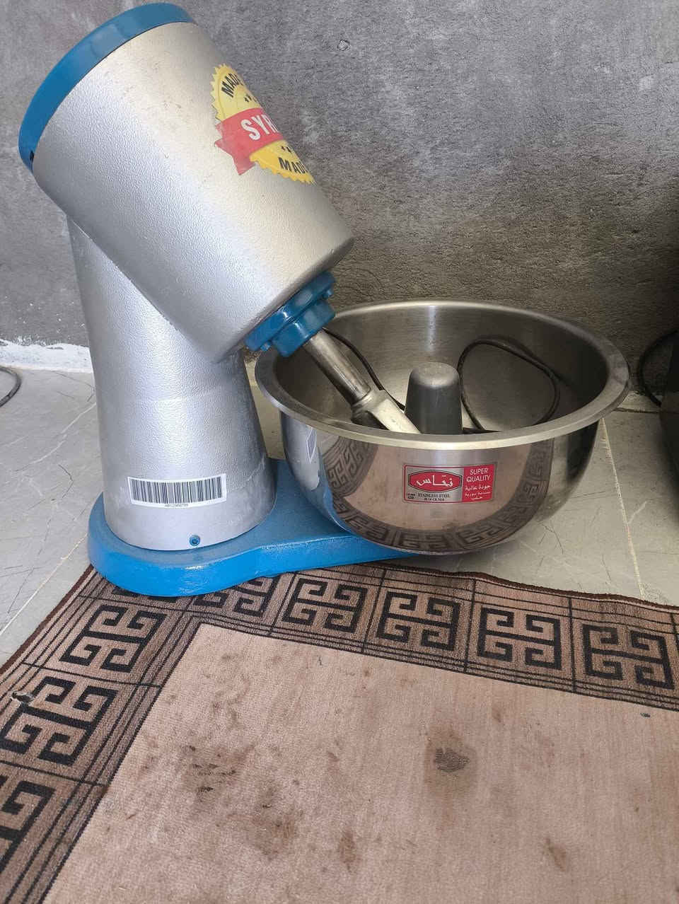 قلايه هوائية اصلي مال باله الكويت حجمها كلش جبيرة 12 لتر سعرها 45
وعجانه خمسة كيلو صناعه سوريا كلش قويه اخت الجديده شرط الفحص سعرها 110 البصرة, العراق


**إذا كنت صاحب هذا الإعلان وتريد حذفه لأي سبب، رجاءا أرسل رسالة إلى الدعم الفني**