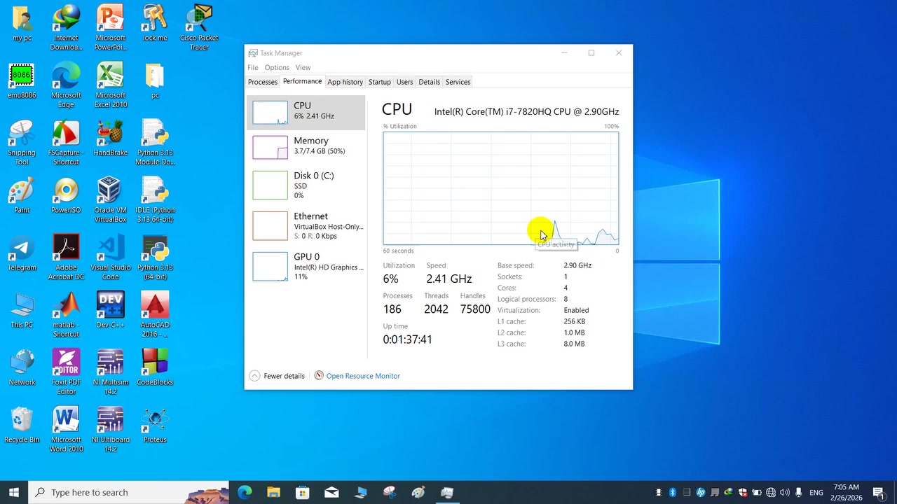 للبيع لابتوب hp probook 650 g3 
i7 7820 hq
رام 8 ddr4
هارد ssd 256
كرت شاشة متصل 
ب 300 الف 
للتواصل عبر المسنجر 
او تلغرام @abujaafa11
معه حقيبة و ماوس


**إذا كنت صاحب هذا الإعلان وتريد حذفه لأي سبب، رجاءا أرسل رسالة إلى الدعم الفني**