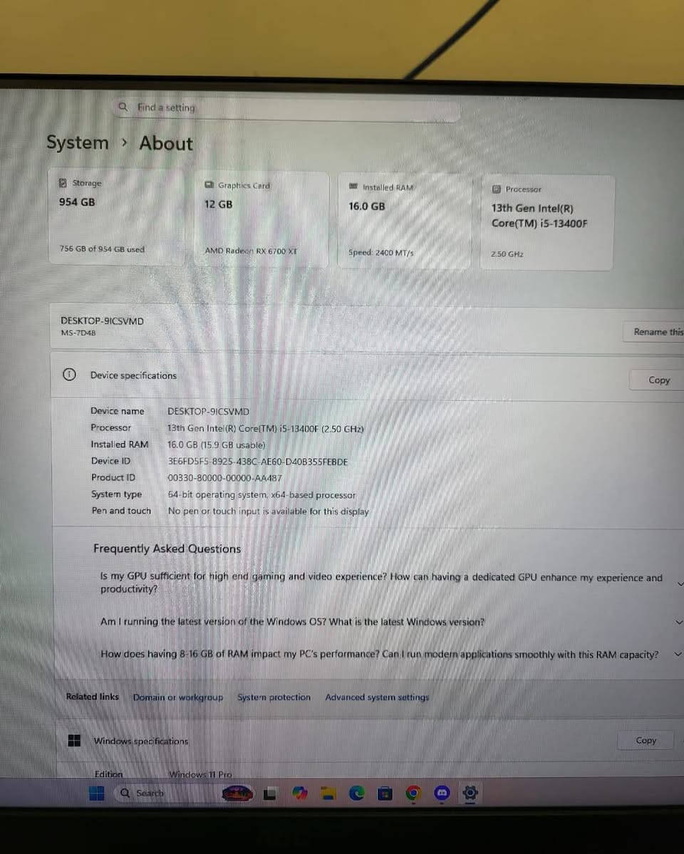 تجميعه كامله للبيع ما بيه اي نقص كامله
i5 13400F
AMD 6700 XT
RAM 16 DDR4
1TB NVMe
AOC Monitor 180Hz Full HD

للإستفسار ***********

السعر مليون و ميتين
