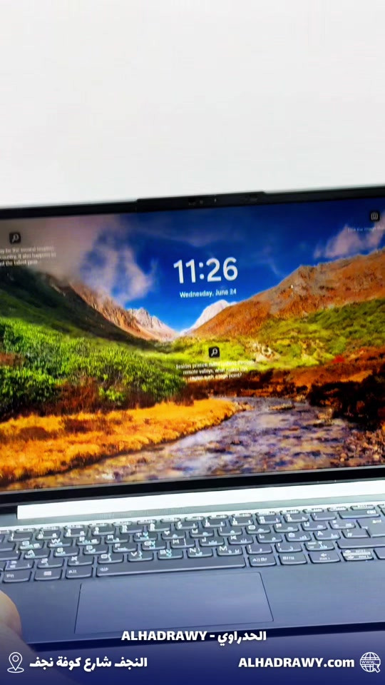 🔥 Lenovo Yoga Slim 7 15IIL05 — مستخدم بحالة جيدة جداً
 
 ‎💻 المواصفات:
 ‎• المعالج: Intel Core i5-1035G4 الجيل 10
 ‎• الرام: 16GB
 ‎• الهارد: 1TB SSD
 ‎• الشاشة: 15.6” FHD IPS (1920×1080) 300 nits
 ‎• كارت الشاشة: Intel Iris Plus
 
 💰 السعر: 650 الف  عراقي بعد الخصم
 
 ‎✔️ البيع نقداً وبالأقساط عبر مصرف الرافدين
 ‎🚚 التوصيل داخل النجف وجميع المحافظات + توصيل سريع وآمن
 
 ‎📍 النجف – شارع كوفة نجف – مقابل مجمع حيدر الوائلي – معرض الحدراوي
 🌐 alhadrawy.net
 ‎📲 واتساب: ***********
