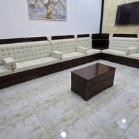 طلب احد الزبائن 👈 طراز حديث وانيقه  من الخشب الصاج والقماش التركي 🇹🇷 و...