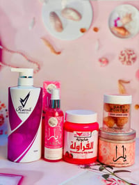 صابونية فراولة • مقشر سكر • شاور جل • معطر جسم • عناية بالبشرة • منتجا...