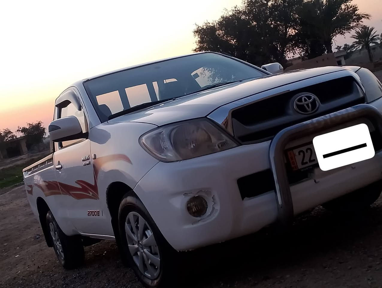 سلام عليكم بيكم هايلوكس موديل 2011رقم اربيل انكليزي مكفوله كفاله عامه سياره نضيفه ***********
