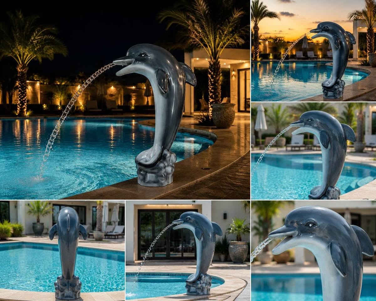✨ نافورة دولفين فاخرة للمسابح والحدائق ✨🐬
أضف لمسة من الفخامة والجمال إلى مسبحك أو حديقتك مع مجسم الدولفين المميز بتصميمه الأنيق وتشطيبه اللامع عالي الجودة.

✅ مناسب للمسابح والفلل والاستراحات والمنتجعات
✅ خامات قوية ومقاومة للعوامل الجوية
✅ إمكانية توصيله كنوافير مياه لإضفاء منظر جمالي رائع
✅ تصميم فاخر يجذب الأنظار ويمنح المكان طابعاً مميزاً

📏 ارتفاع كبير يمنحه حضوراً فخماً في الموقع
🎨 ألوان وتشطيبات راقية

📩 للتواصل والاستفسار عن السعر والتوصيل عبر الرسائل الخاصة أو الواتساب.
***********

الكمية محدودة – اطلب الآن واجعل مسبحك أكثر جمالاً وتميزاً.

#نافورة_دولفين #ديكور_مسابح #شلالات_مسابح #تصميم_حدائق #ديكور_خارجي #فلل #منتجعات #نافورات
